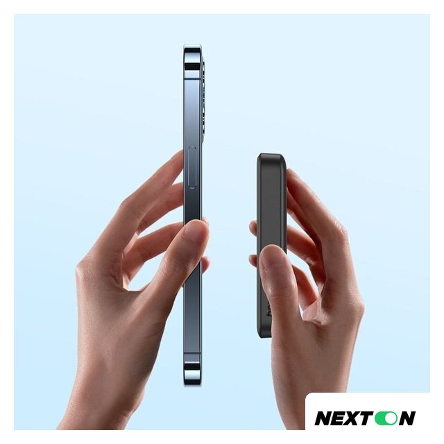 Внешний аккумулятор Baseus Magnetic Mini Air Wireless Fast Charge Power Bank 20W 10000mAh (черный) - Изображение №16 — Интернет-магазин Nexton