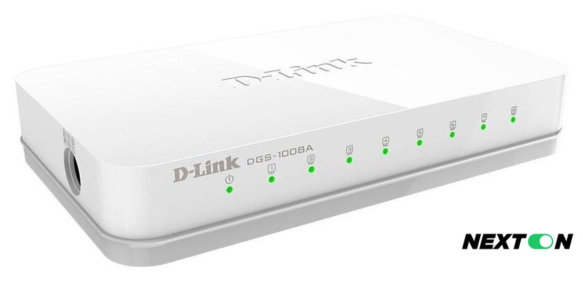 Неуправляемый коммутатор D-Link DGS-1008A/F1A - Изображение №4 — Интернет-магазин Nexton