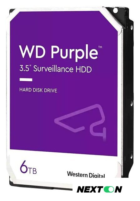 Жесткий диск WD Purple 6TB WD64PURZ - Изображение №1 — Интернет-магазин Nexton