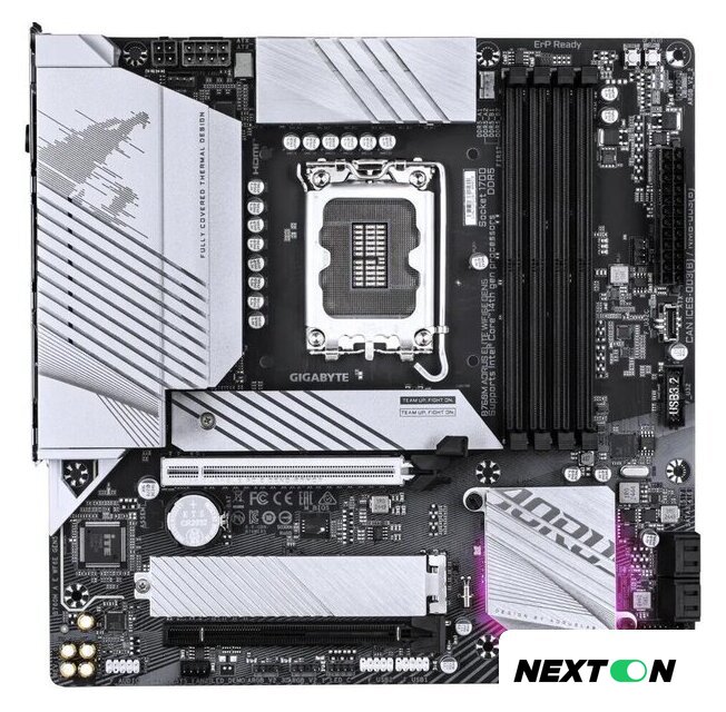 Материнская плата Gigabyte B760M Aorus Elite WiFi6E Gen5 - Изображение №1 — Интернет-магазин Nexton