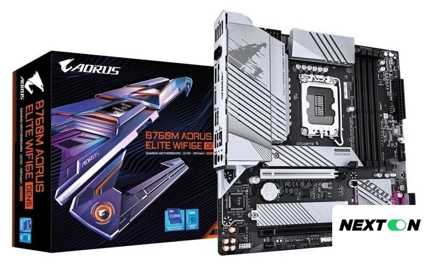Материнская плата Gigabyte B760M Aorus Elite WiFi6E Gen5 - Изображение №4 — Интернет-магазин Nexton