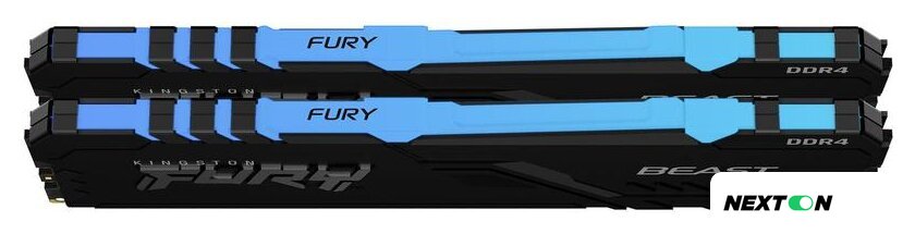 Оперативная память Kingston FURY Beast RGB 2x16ГБ DDR4 3200МГц KF432C16BB12AK2/32 - Изображение №2 — Интернет-магазин Nexton