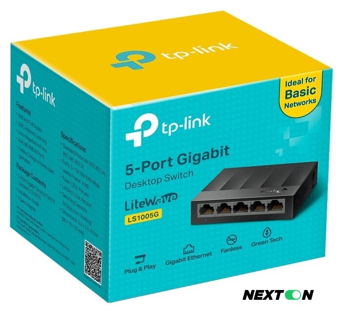 Неуправляемый коммутатор TP-Link LS1005G - Изображение №2 — Интернет-магазин Nexton