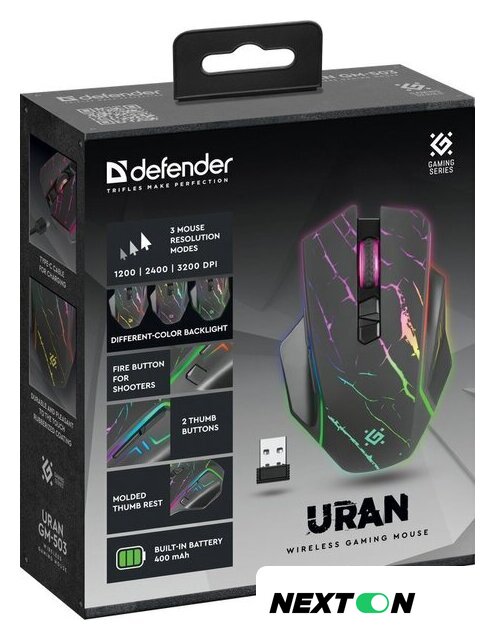Игровая мышь Defender Uran GM-503 - Изображение №6 — Интернет-магазин Nexton