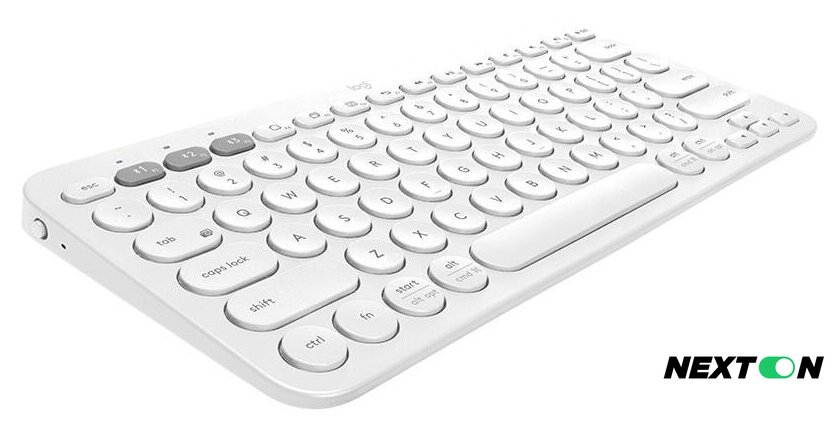 Клавиатура Logitech Multi-Device K380 Bluetooth 920-009589 (белый) - Изображение №2 — Интернет-магазин Nexton