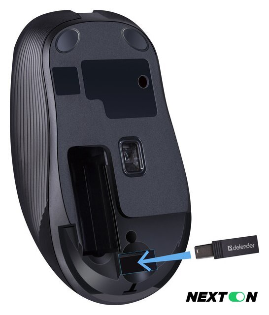 Мышь Defender Gassa MM-105 (черный) - Изображение №4 — Интернет-магазин Nexton