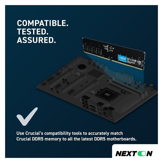 Оперативная память Crucial 8ГБ DDR5 5600 МГц CT8G56C46U5 - Изображение №5 — Интернет-магазин Nexton