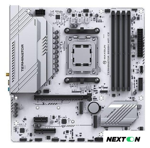 Материнская плата Maxsun Terminator B650M WiFi Ice - Изображение №1 — Интернет-магазин Nexton