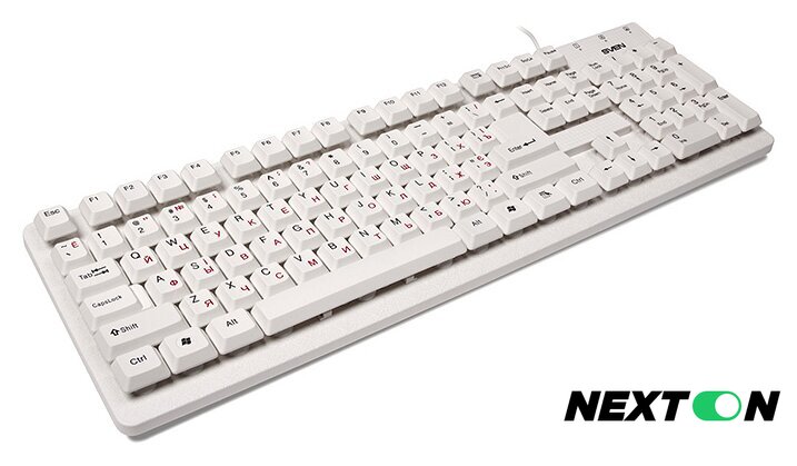 Клавиатура SVEN Standard 301 USB (белый) - Изображение №2 — Интернет-магазин Nexton