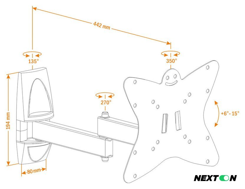 Кронштейн для телевизора Holder LCDS-5038 - Изображение №2 — Интернет-магазин Nexton