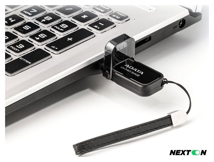 USB Flash ADATA UV240 64GB (черный) - Изображение №5 — Интернет-магазин Nexton