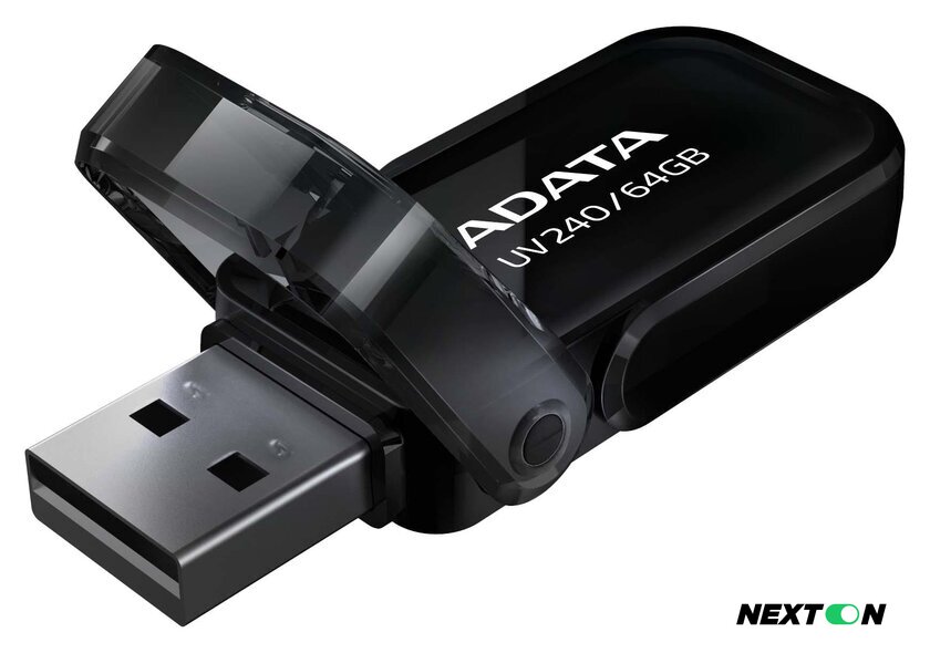 USB Flash ADATA UV240 64GB (черный) - Изображение №3 — Интернет-магазин Nexton