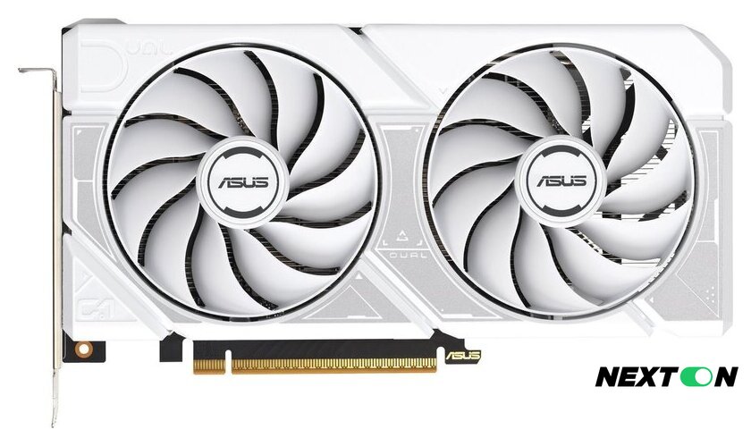 Видеокарта ASUS Dual GeForce RTX 5060 8GB GDDR7 White OC Edition DUAL-RTX5060-O8G-WHITE - Изображение №2 — Интернет-магазин Nexton