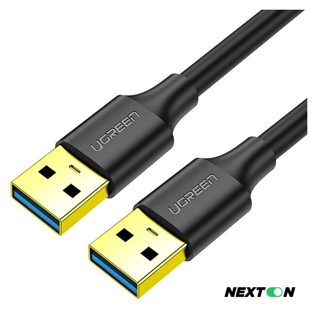 Кабель Ugreen US128 90576 USB Type-A - USB Type-A (3 м, черный) - Изображение №1 — Интернет-магазин Nexton