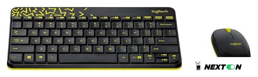 Офисный набор Logitech MK240 Nano 920-008198 (черный) - Изображение №2 — Интернет-магазин Nexton