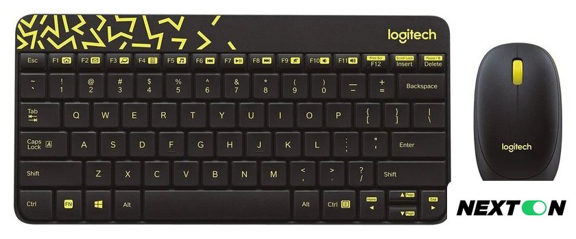 Офисный набор Logitech MK240 Nano 920-008198 (черный) - Изображение №1 — Интернет-магазин Nexton