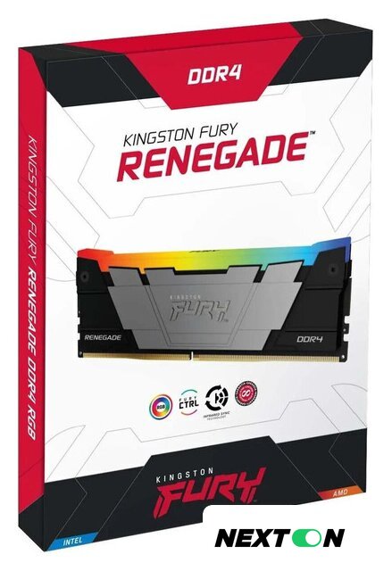Оперативная память Kingston FURY Renegade RGB 2x8ГБ DDR4 4266 МГц KF442C19RB2AK2/16 - Изображение №4 — Интернет-магазин Nexton