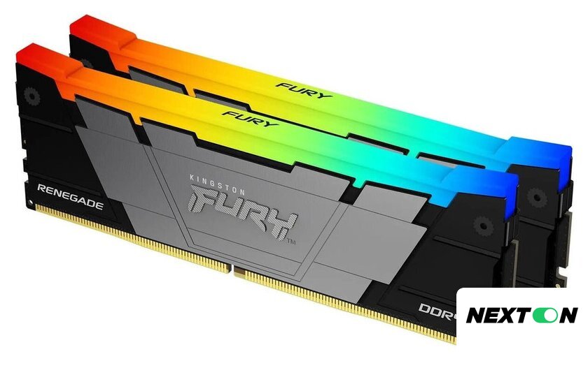 Оперативная память Kingston FURY Renegade RGB 2x8ГБ DDR4 4266 МГц KF442C19RB2AK2/16 - Изображение №2 — Интернет-магазин Nexton