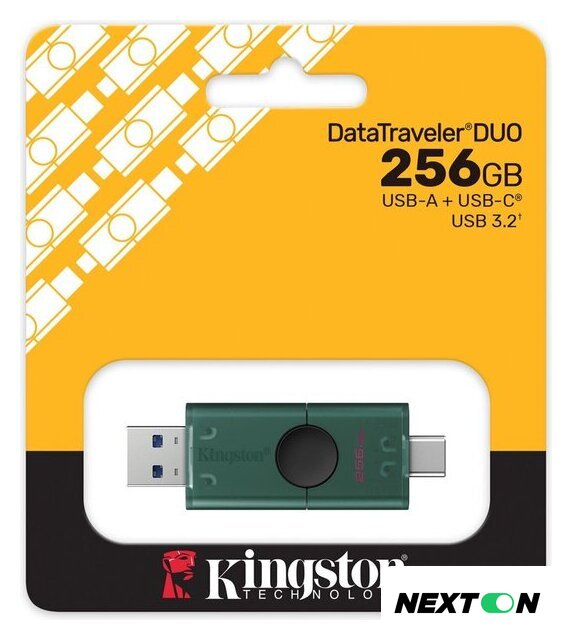 USB Flash Kingston DataTraveler Duo 256GB DTDEG2/256GB - Изображение №4 — Интернет-магазин Nexton
