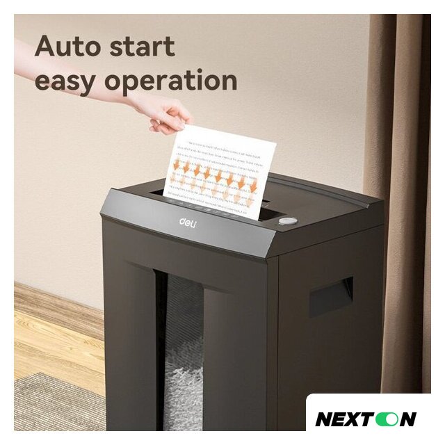 Шредер Deli ET095 (серый) - Изображение №2 — Интернет-магазин Nexton