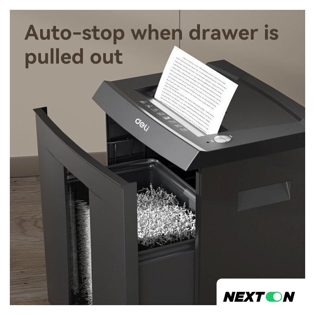 Шредер Deli ET095 (серый) - Изображение №5 — Интернет-магазин Nexton