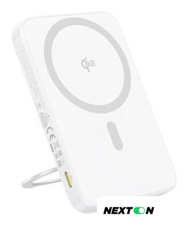 Внешний аккумулятор Baseus PicoGo Qi2 Magnetic Power Bank 5000mAh 20W (белый) - Изображение №1 — Интернет-магазин Nexton