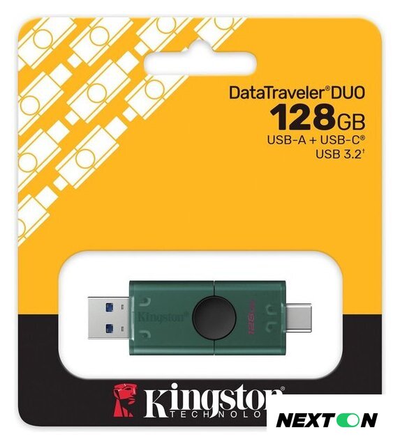 USB Flash Kingston DataTraveler Duo 128GB DTDEG2/128GB - Изображение №4 — Интернет-магазин Nexton