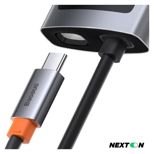 Док-станция Baseus Metal Gleam Series 4 in 1 Multifunctional Type-C CAHUB-CY0G - Изображение №6 — Интернет-магазин Nexton