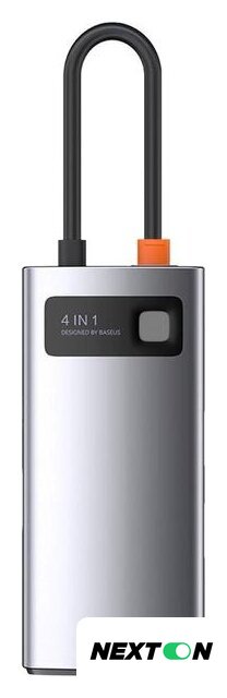 Док-станция Baseus Metal Gleam Series 4 in 1 Multifunctional Type-C CAHUB-CY0G - Изображение №2 — Интернет-магазин Nexton