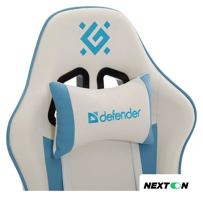 Игровое (геймерское) кресло Defender Legas (белый/голубой) - Изображение №8 — Интернет-магазин Nexton