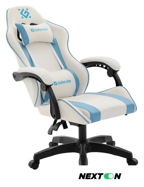 Игровое (геймерское) кресло Defender Legas (белый/голубой) - Изображение №7 — Интернет-магазин Nexton