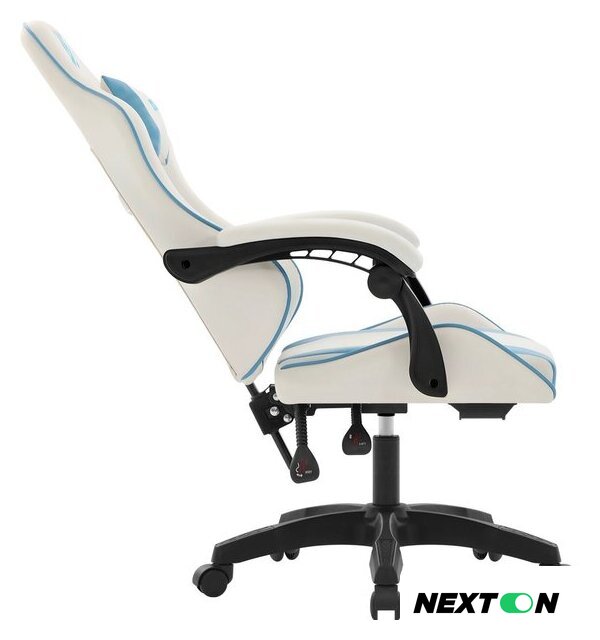 Игровое (геймерское) кресло Defender Legas (белый/голубой) - Изображение №5 — Интернет-магазин Nexton