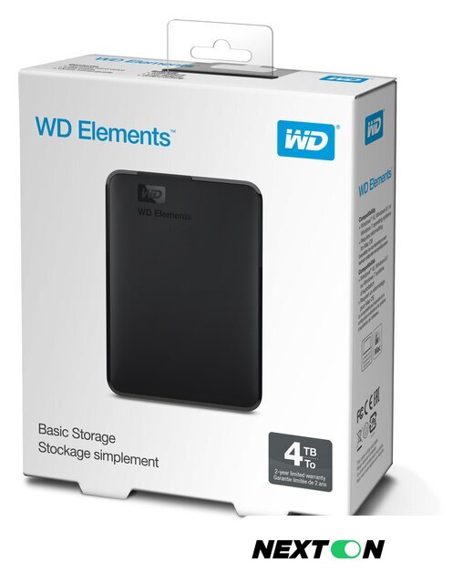 Внешний накопитель WD Elements Portable 4TB WDBU6Y0040BBK - Изображение №7 — Интернет-магазин Nexton