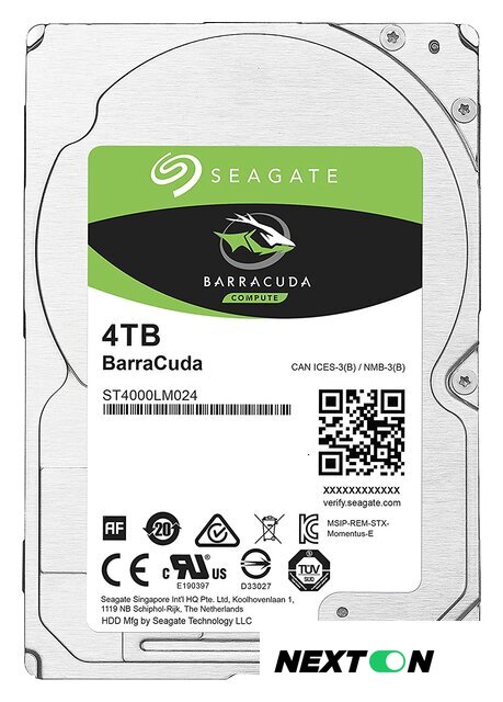 Жесткий диск Seagate Barracuda 4TB [ST4000LM024] - Изображение №1 — Интернет-магазин Nexton