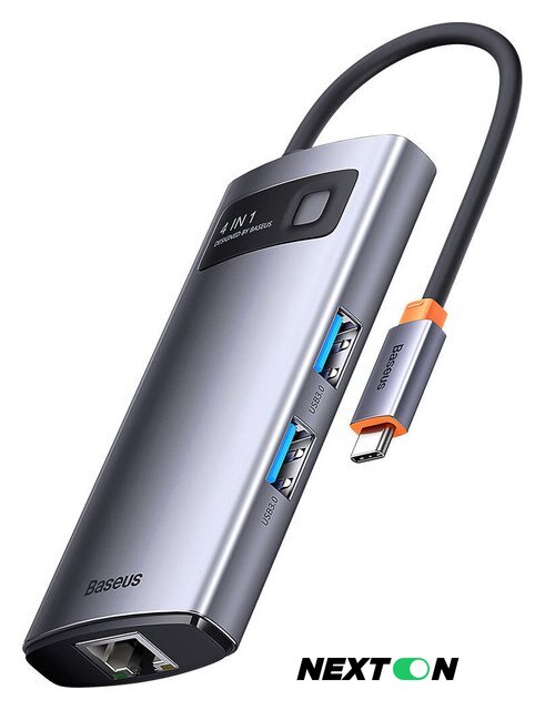 Док-станция Baseus StarJoy 4-Port Type-C Hub Adapter WKWG070113 - Изображение №1 — Интернет-магазин Nexton