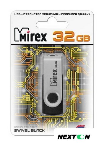 USB Flash Mirex Color Blade Swivel Rubber 2.0 32GB 13600-FMURUS32 - Изображение №3 — Интернет-магазин Nexton