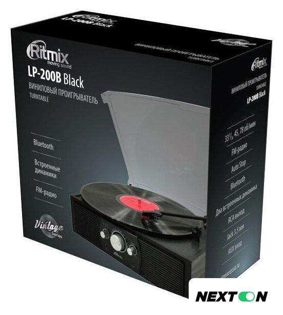 Виниловый проигрыватель Ritmix LP-200B - Изображение №4 — Интернет-магазин Nexton