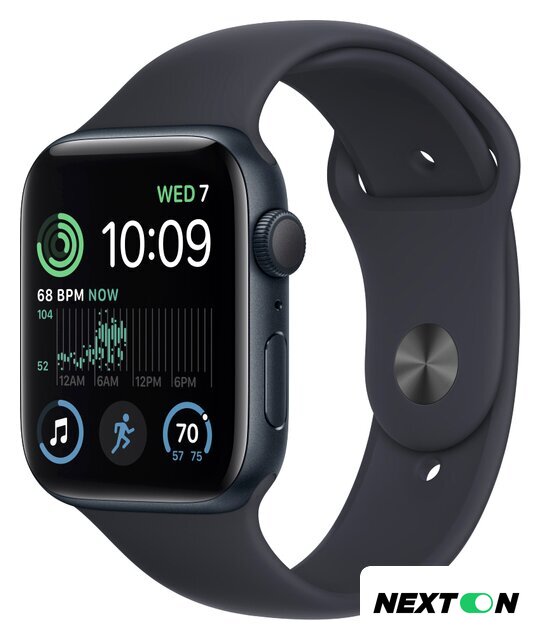 Умные часы Apple Watch SE 2 40 мм (алюминиевый корпус, полуночный/полуночный, спортивный силиконовый ремешок S/M) - Изображение №1 — Интернет-магазин Nexton