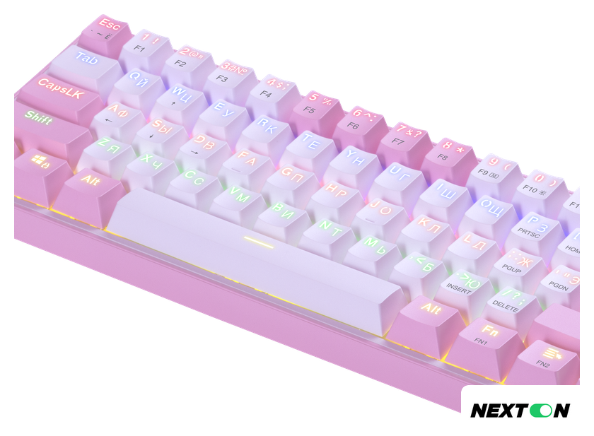 Клавиатура Redragon Fizz (розовый/белый) - Изображение №5 — Интернет-магазин Nexton