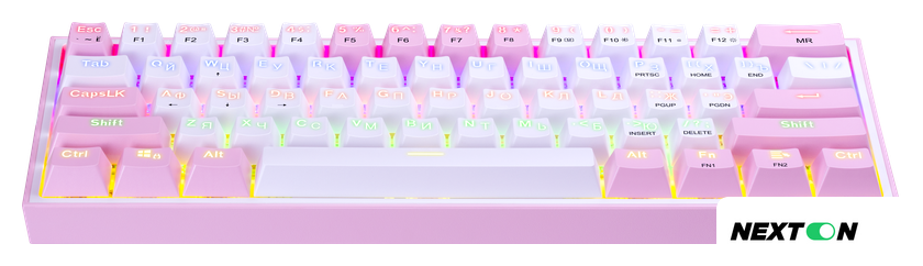 Клавиатура Redragon Fizz (розовый/белый) - Изображение №7 — Интернет-магазин Nexton
