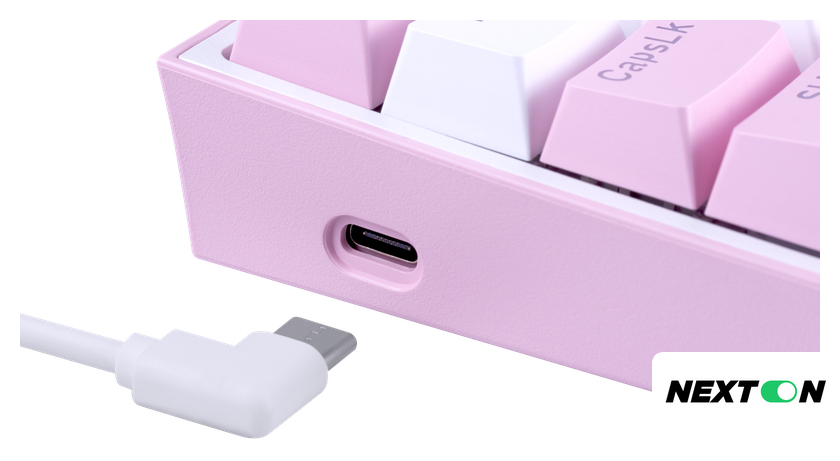 Клавиатура Redragon Fizz (розовый/белый) - Изображение №14 — Интернет-магазин Nexton