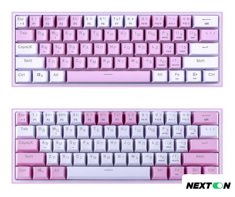 Клавиатура Redragon Fizz (розовый/белый) - Изображение №8 — Интернет-магазин Nexton