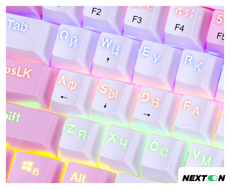 Клавиатура Redragon Fizz (розовый/белый) - Изображение №2 — Интернет-магазин Nexton