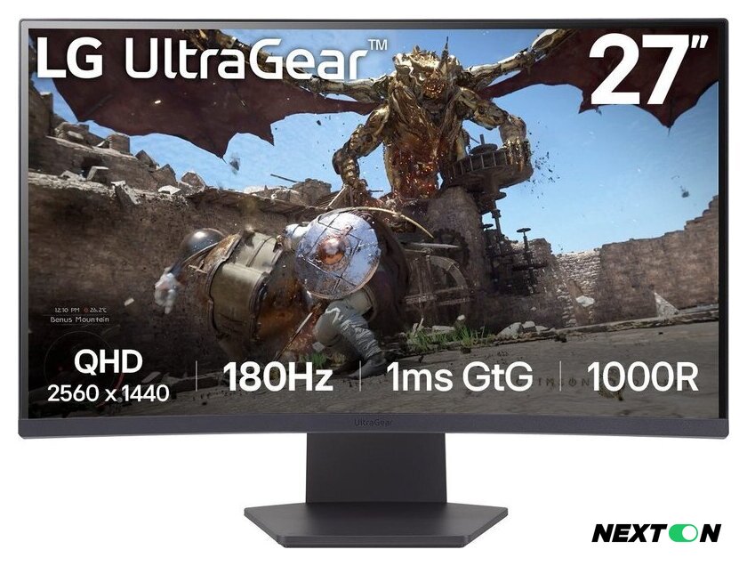 Игровой монитор LG UltraGear 27GS60QC-B - Изображение №2 — Интернет-магазин Nexton