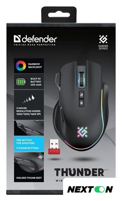 Игровая мышь Defender Thunder GM-213 - Изображение №6 — Интернет-магазин Nexton