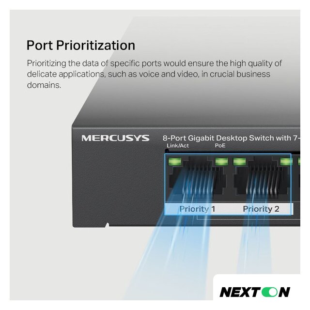 Неуправляемый коммутатор Mercusys MS108GP - Изображение №8 — Интернет-магазин Nexton