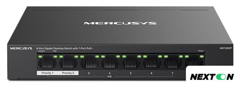 Неуправляемый коммутатор Mercusys MS108GP - Изображение №1 — Интернет-магазин Nexton