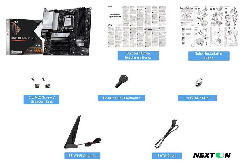Материнская плата MSI Pro B850M-P WiFi - Изображение №2 — Интернет-магазин Nexton
