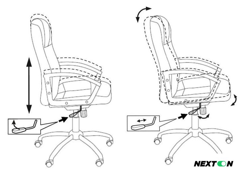 Офисное кресло Бюрократ T-800N (черный) - Изображение №5 — Интернет-магазин Nexton