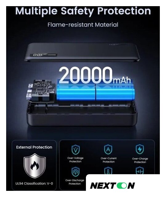 Внешний аккумулятор Ugreen PB312 20000mAh (черный) - Изображение №7 — Интернет-магазин Nexton
